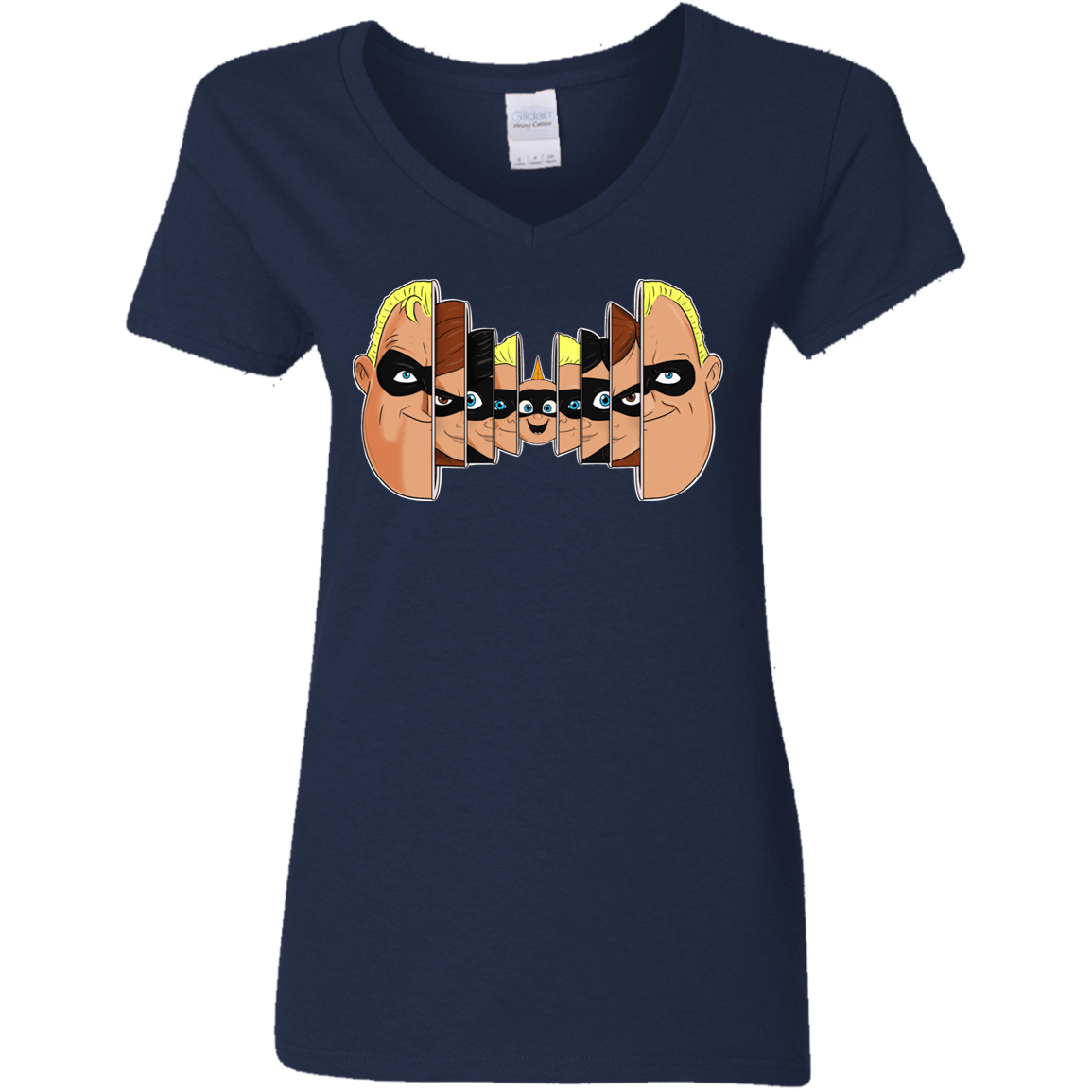 T-Shirts Navy / S Incredibles Women's V-Neck T-Shirt