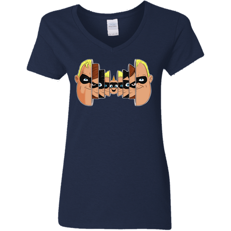 T-Shirts Navy / S Incredibles Women's V-Neck T-Shirt