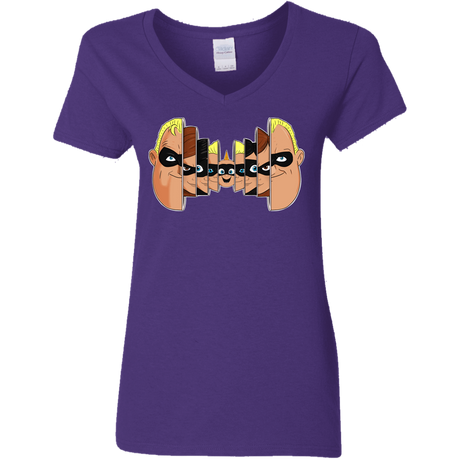 T-Shirts Purple / S Incredibles Women's V-Neck T-Shirt