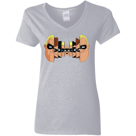 T-Shirts Sport Grey / S Incredibles Women's V-Neck T-Shirt