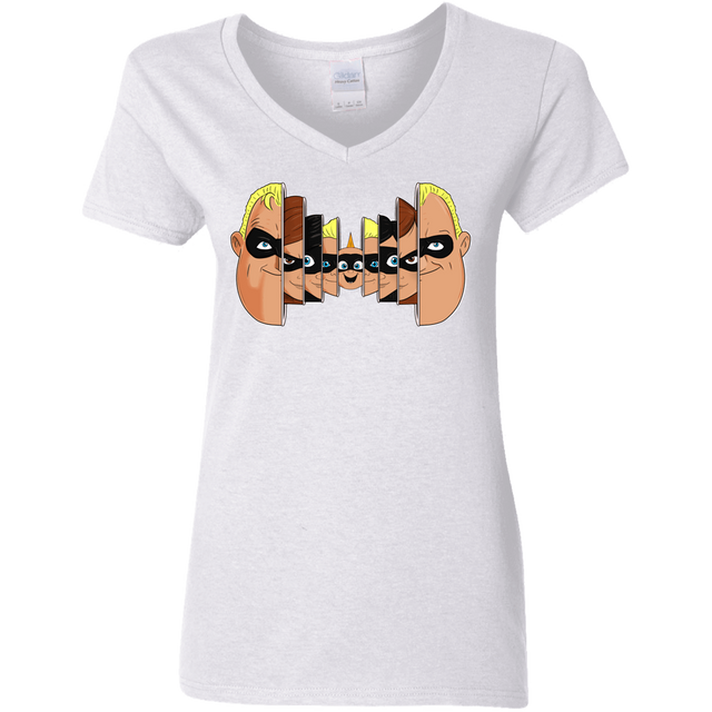 T-Shirts White / S Incredibles Women's V-Neck T-Shirt