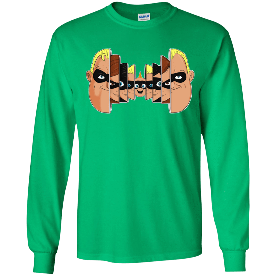 T-Shirts Irish Green / YS Incredibles Youth Long Sleeve T-Shirt