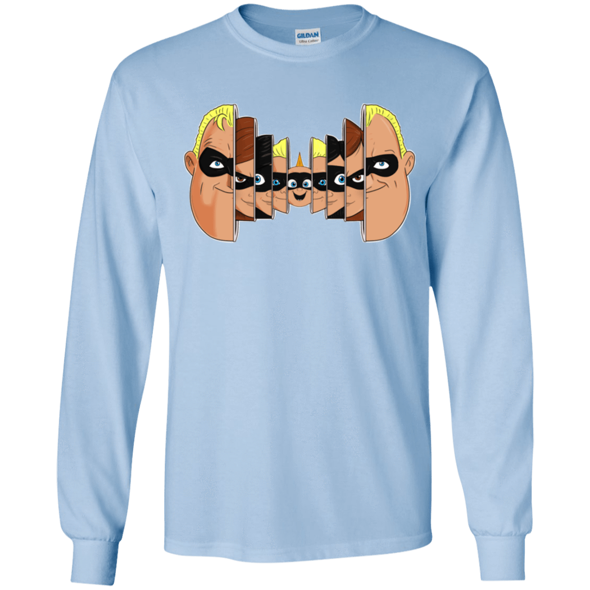 T-Shirts Light Blue / YS Incredibles Youth Long Sleeve T-Shirt