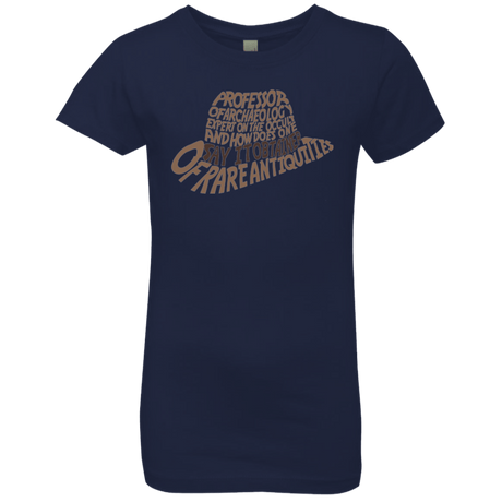 T-Shirts Midnight Navy / YXS Indiana hat Girls Premium T-Shirt
