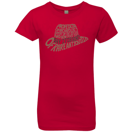 T-Shirts Red / YXS Indiana hat Girls Premium T-Shirt