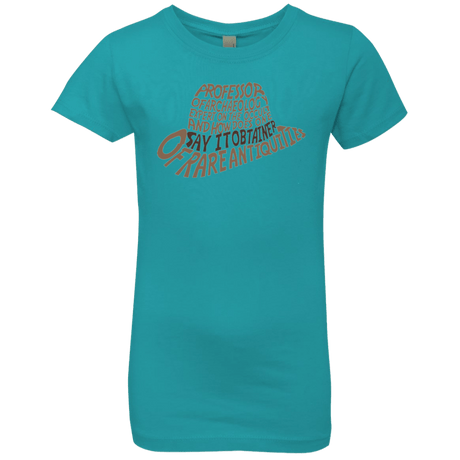 T-Shirts Tahiti Blue / YXS Indiana hat Girls Premium T-Shirt