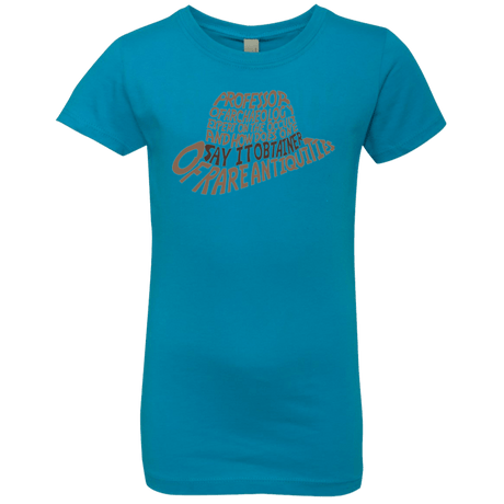 T-Shirts Turquoise / YXS Indiana hat Girls Premium T-Shirt