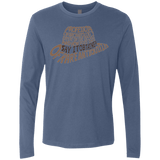 T-Shirts Indigo / Small Indiana hat Men's Premium Long Sleeve