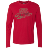 T-Shirts Red / Small Indiana hat Men's Premium Long Sleeve