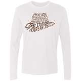 T-Shirts White / Small Indiana hat Men's Premium Long Sleeve