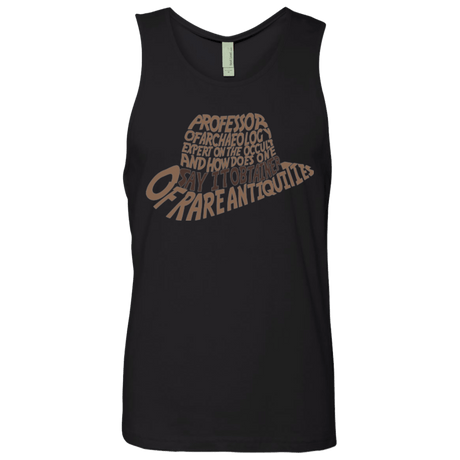 T-Shirts Black / Small Indiana hat Men's Premium Tank Top