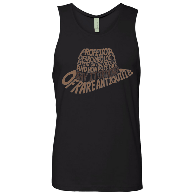 T-Shirts Black / Small Indiana hat Men's Premium Tank Top