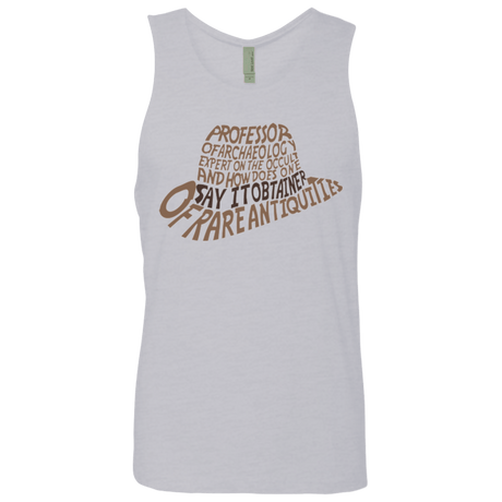 T-Shirts Heather Grey / Small Indiana hat Men's Premium Tank Top