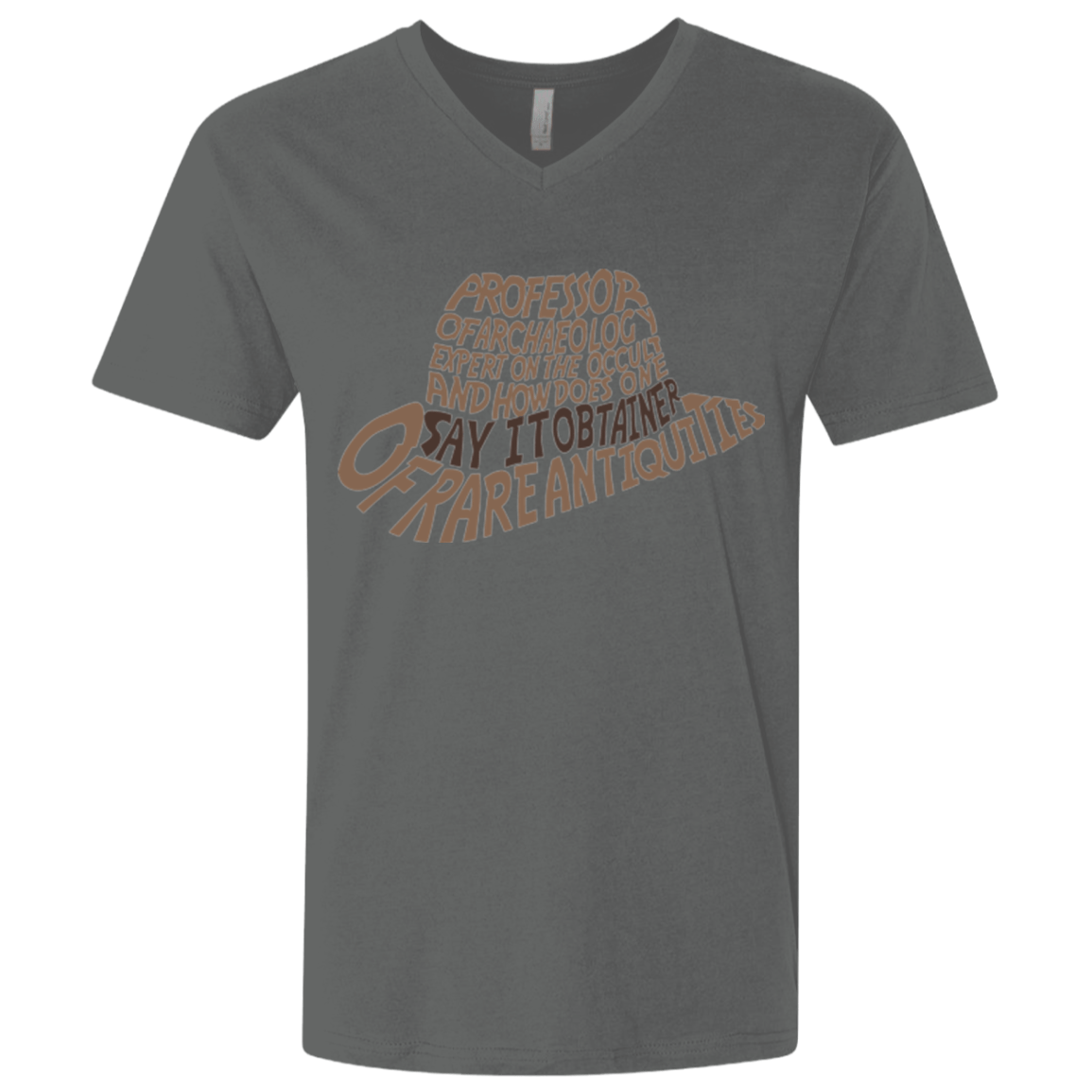 T-Shirts Heavy Metal / X-Small Indiana hat Men's Premium V-Neck