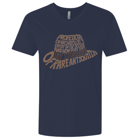 T-Shirts Midnight Navy / X-Small Indiana hat Men's Premium V-Neck