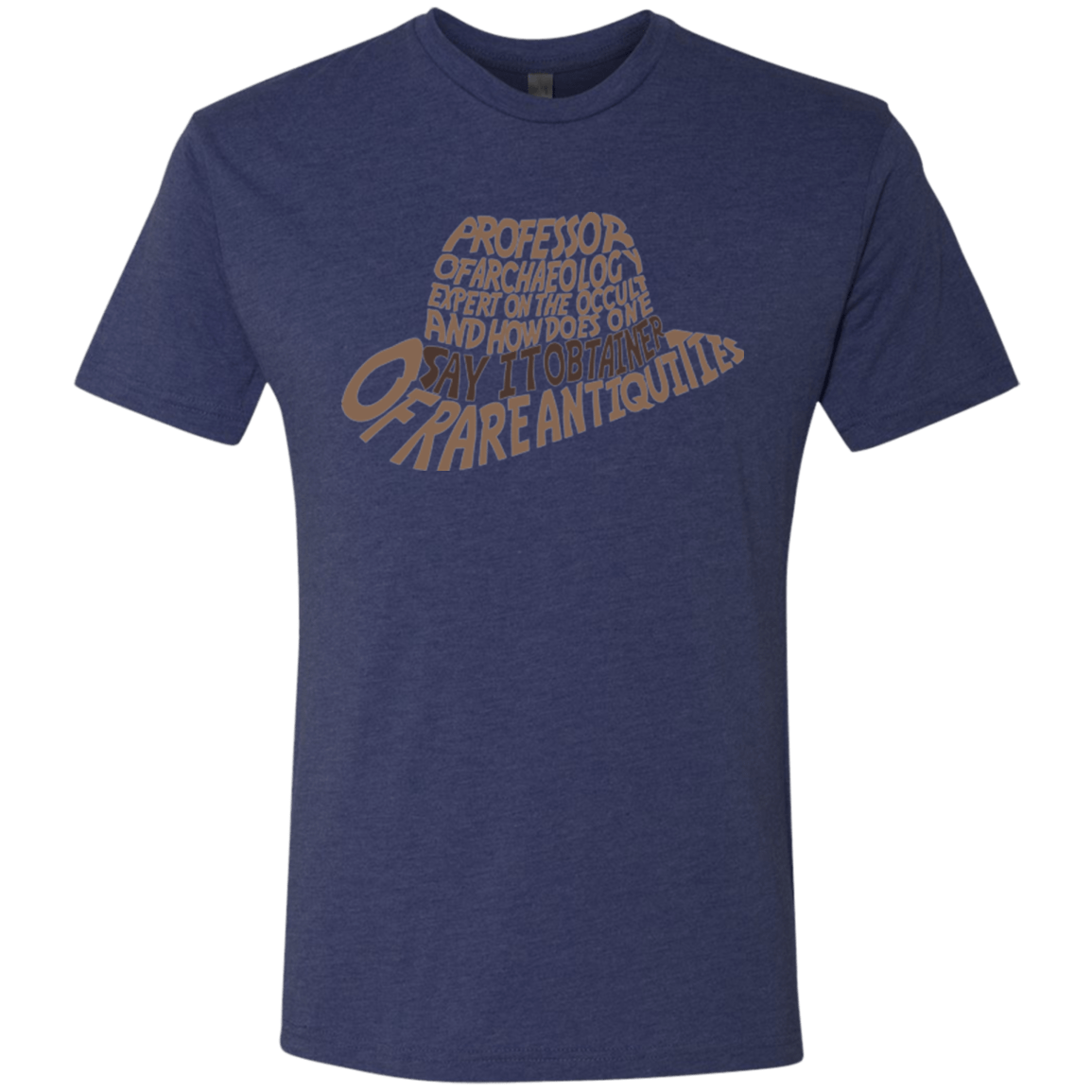 T-Shirts Vintage Navy / Small Indiana hat Men's Triblend T-Shirt