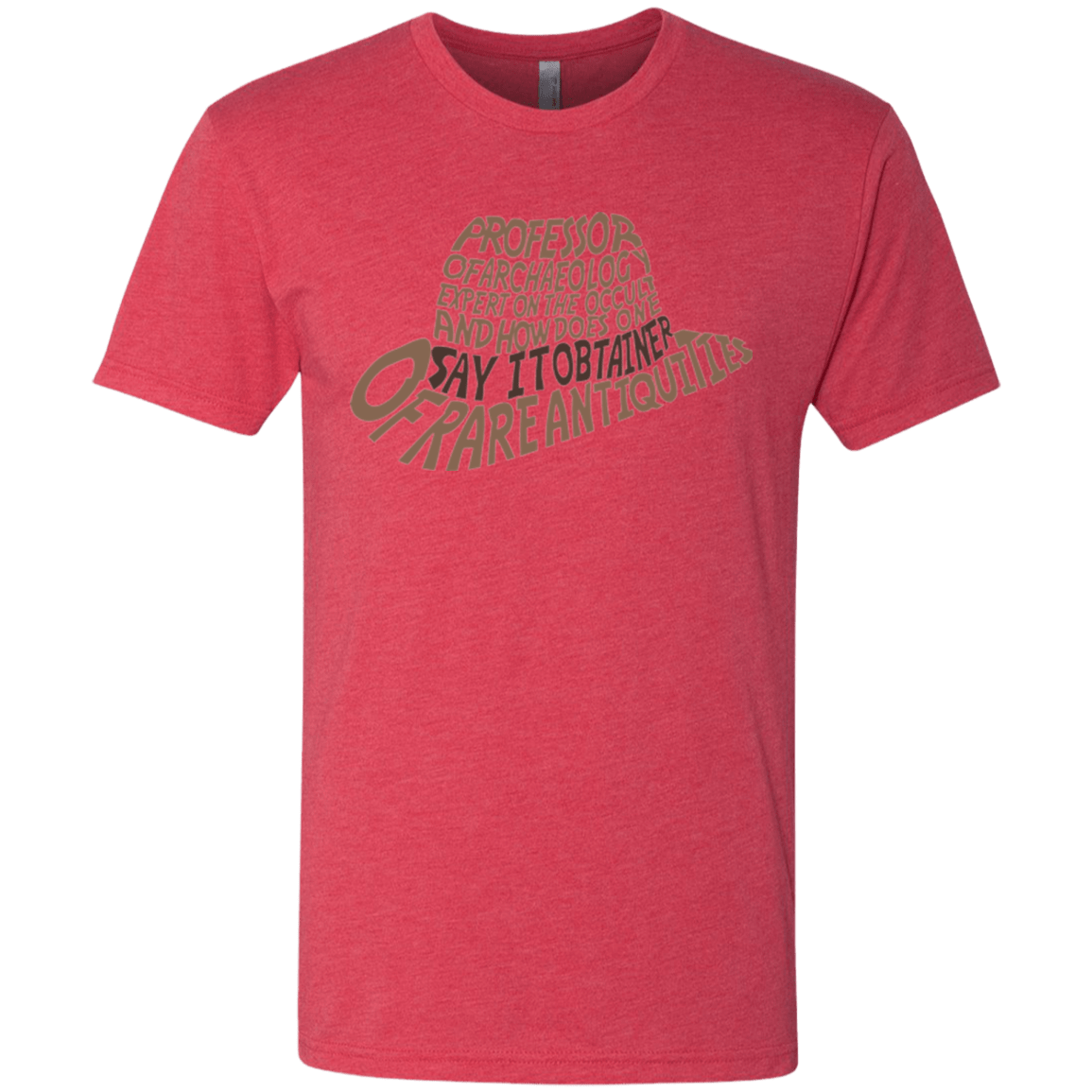 T-Shirts Vintage Red / Small Indiana hat Men's Triblend T-Shirt