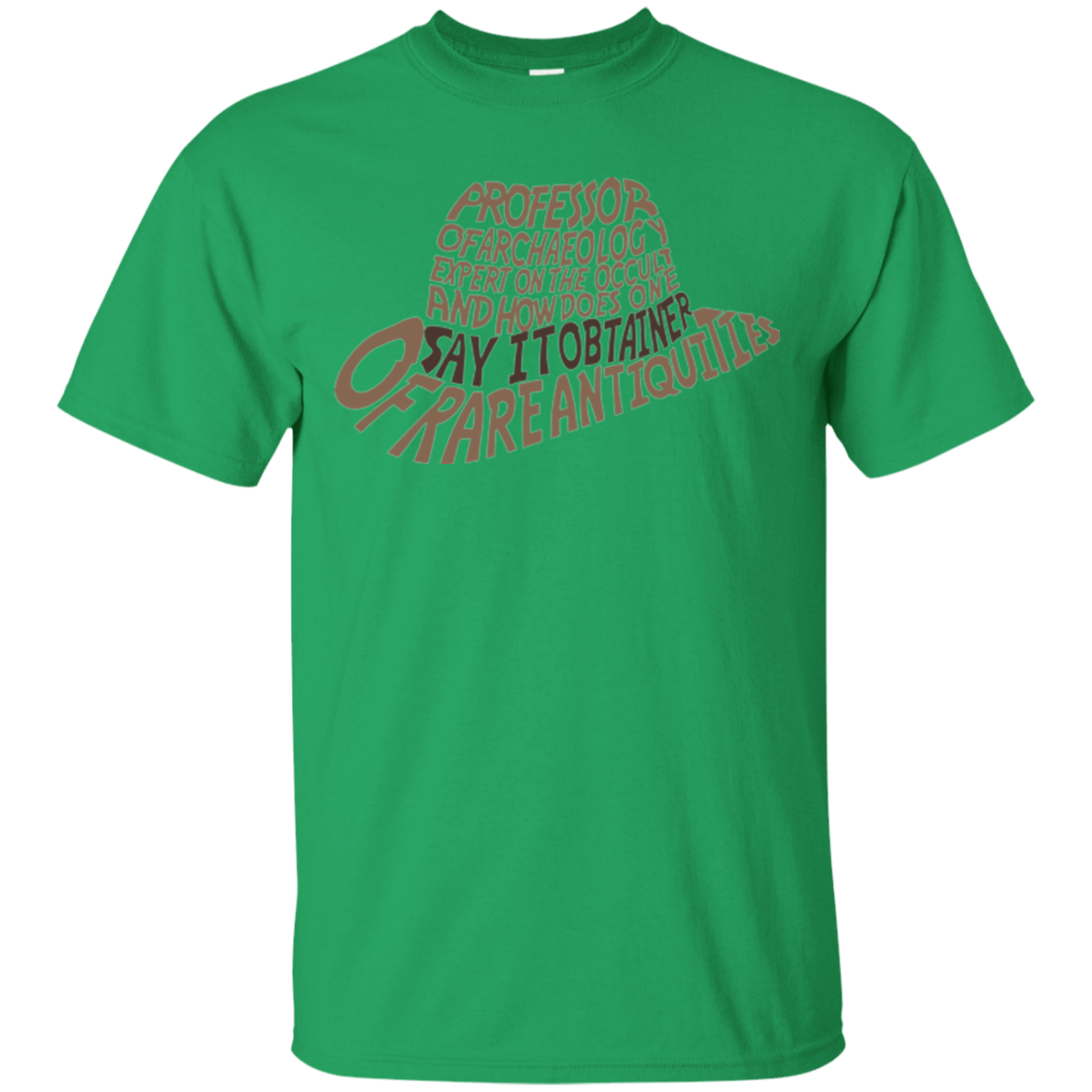 T-Shirts Irish Green / Small Indiana hat T-Shirt