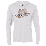 T-Shirts Heather White / X-Small Indiana hat Triblend Long Sleeve Hoodie Tee