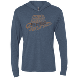 T-Shirts Indigo / X-Small Indiana hat Triblend Long Sleeve Hoodie Tee