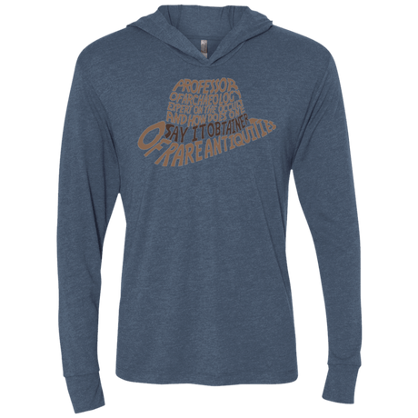 T-Shirts Indigo / X-Small Indiana hat Triblend Long Sleeve Hoodie Tee