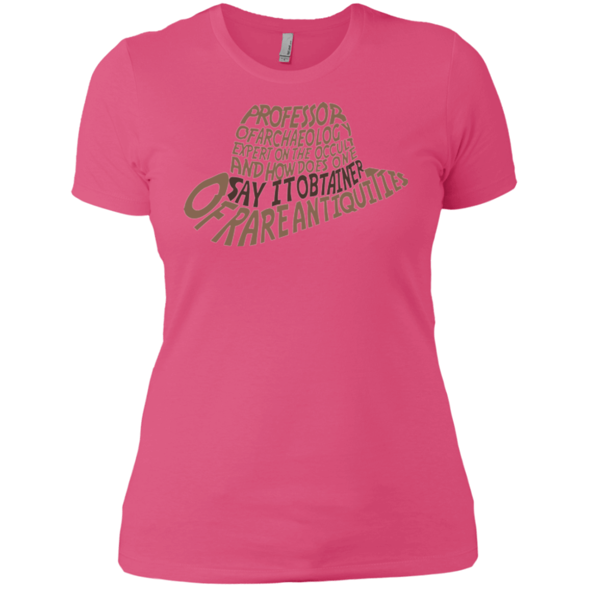 T-Shirts Hot Pink / X-Small Indiana hat Women's Premium T-Shirt