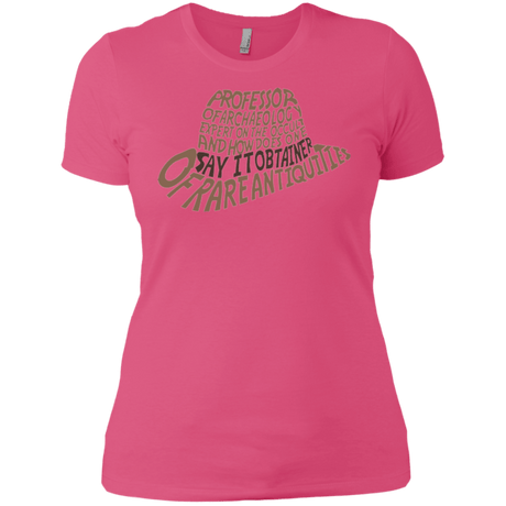 T-Shirts Hot Pink / X-Small Indiana hat Women's Premium T-Shirt