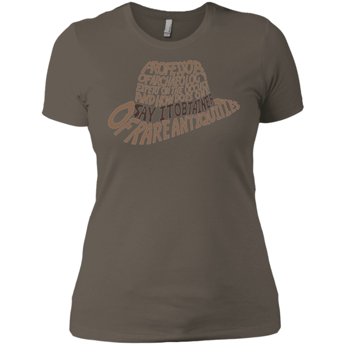 T-Shirts Warm Grey / X-Small Indiana hat Women's Premium T-Shirt