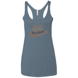 T-Shirts Indigo / X-Small Indiana hat Women's Triblend Racerback Tank