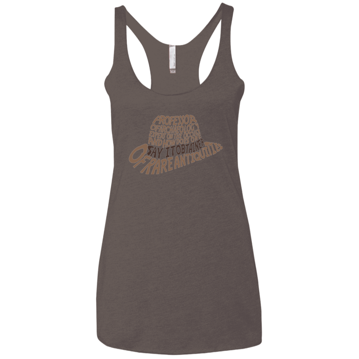T-Shirts Macchiato / X-Small Indiana hat Women's Triblend Racerback Tank