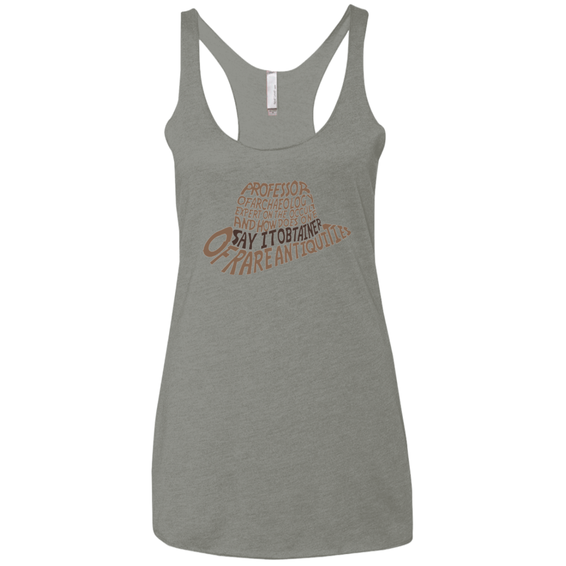 T-Shirts Venetian Grey / X-Small Indiana hat Women's Triblend Racerback Tank