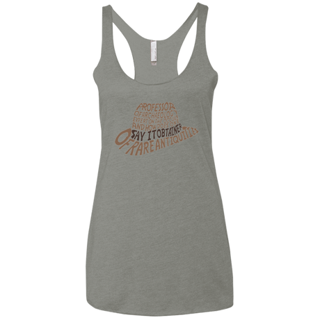 T-Shirts Venetian Grey / X-Small Indiana hat Women's Triblend Racerback Tank