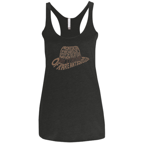 T-Shirts Vintage Black / X-Small Indiana hat Women's Triblend Racerback Tank