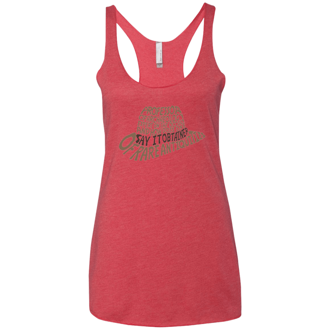 T-Shirts Vintage Red / X-Small Indiana hat Women's Triblend Racerback Tank