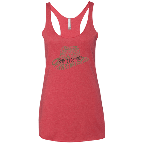 T-Shirts Vintage Red / X-Small Indiana hat Women's Triblend Racerback Tank