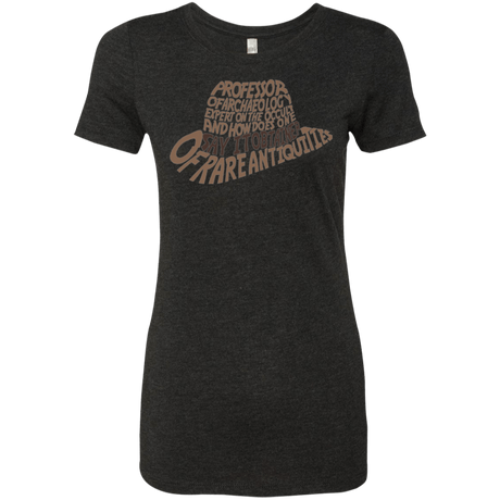 T-Shirts Vintage Black / Small Indiana hat Women's Triblend T-Shirt