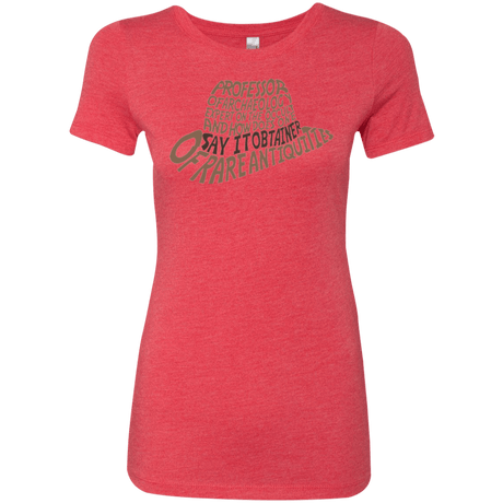 T-Shirts Vintage Red / Small Indiana hat Women's Triblend T-Shirt