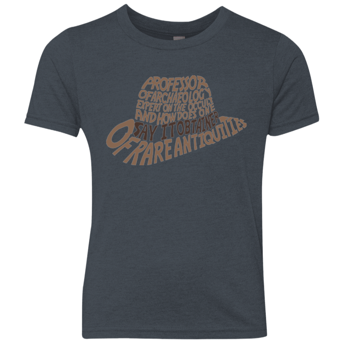 T-Shirts Vintage Navy / YXS Indiana hat Youth Triblend T-Shirt