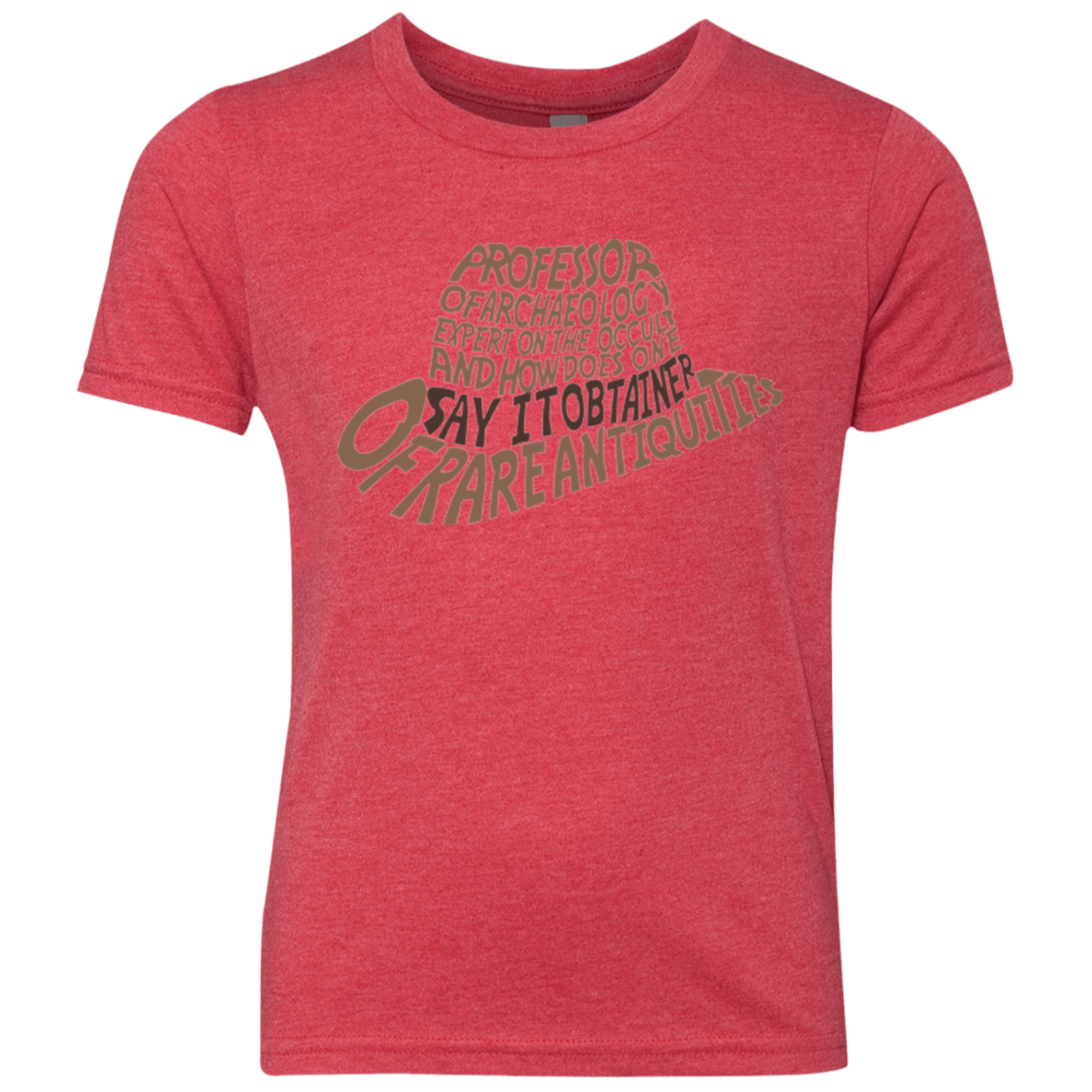 T-Shirts Vintage Red / YXS Indiana hat Youth Triblend T-Shirt