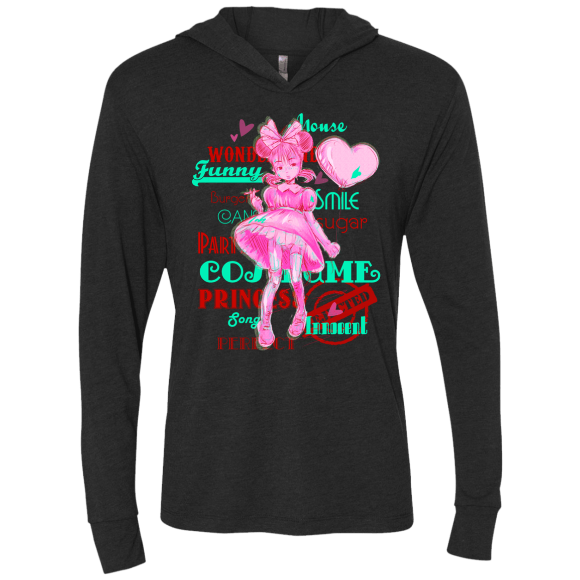 T-Shirts Vintage Black / X-Small Industry Triblend Long Sleeve Hoodie Tee