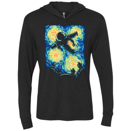 T-Shirts Vintage Black / X-Small Infini D'Étoiles Triblend Long Sleeve Hoodie Tee