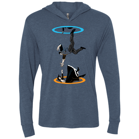 T-Shirts Indigo / X-Small Infinite Loop Triblend Long Sleeve Hoodie Tee