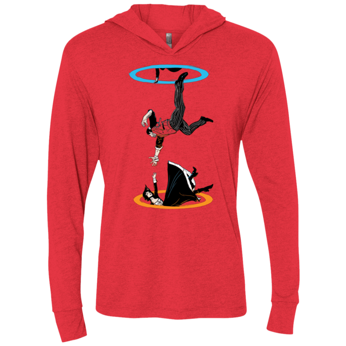 T-Shirts Vintage Red / X-Small Infinite Loop Triblend Long Sleeve Hoodie Tee