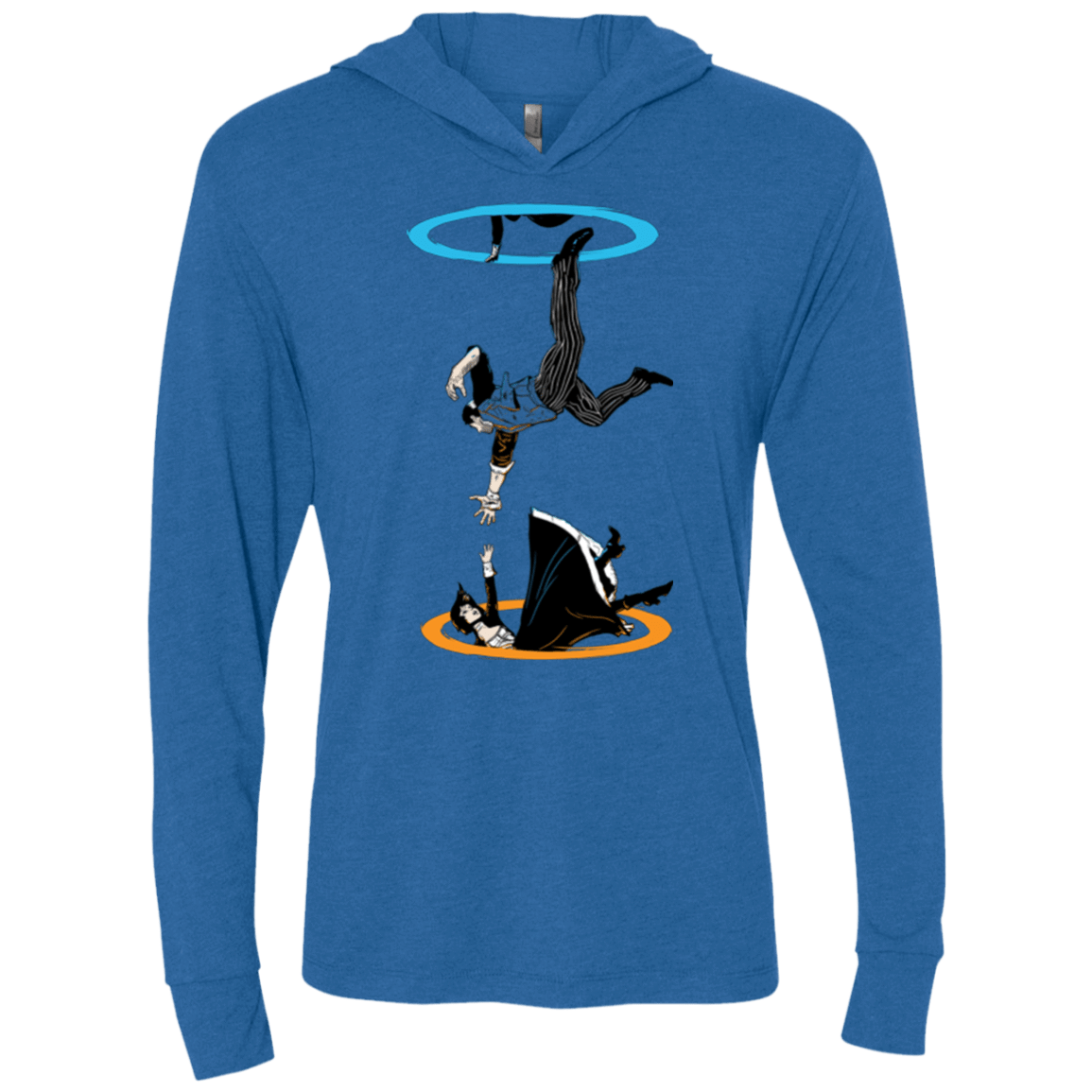 T-Shirts Vintage Royal / X-Small Infinite Loop Triblend Long Sleeve Hoodie Tee