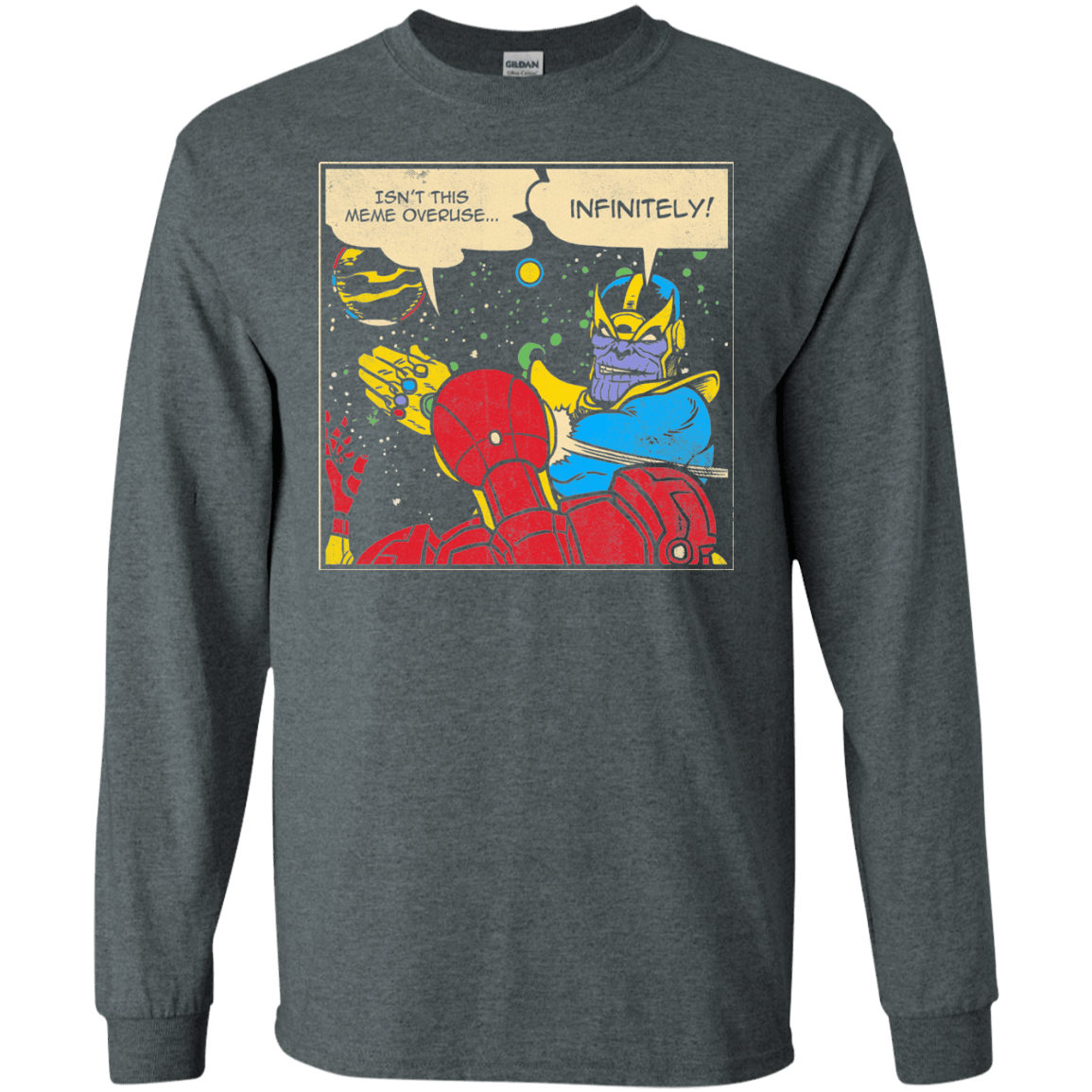 T-Shirts Dark Heather / S INFINITE SLAPS Men's Long Sleeve T-Shirt