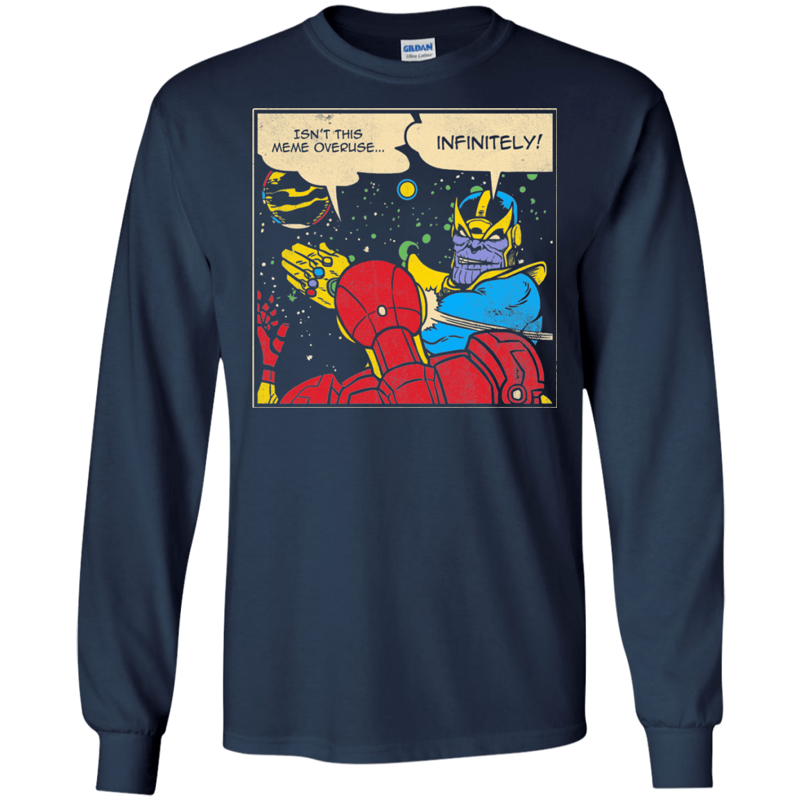 T-Shirts Navy / S INFINITE SLAPS Men's Long Sleeve T-Shirt