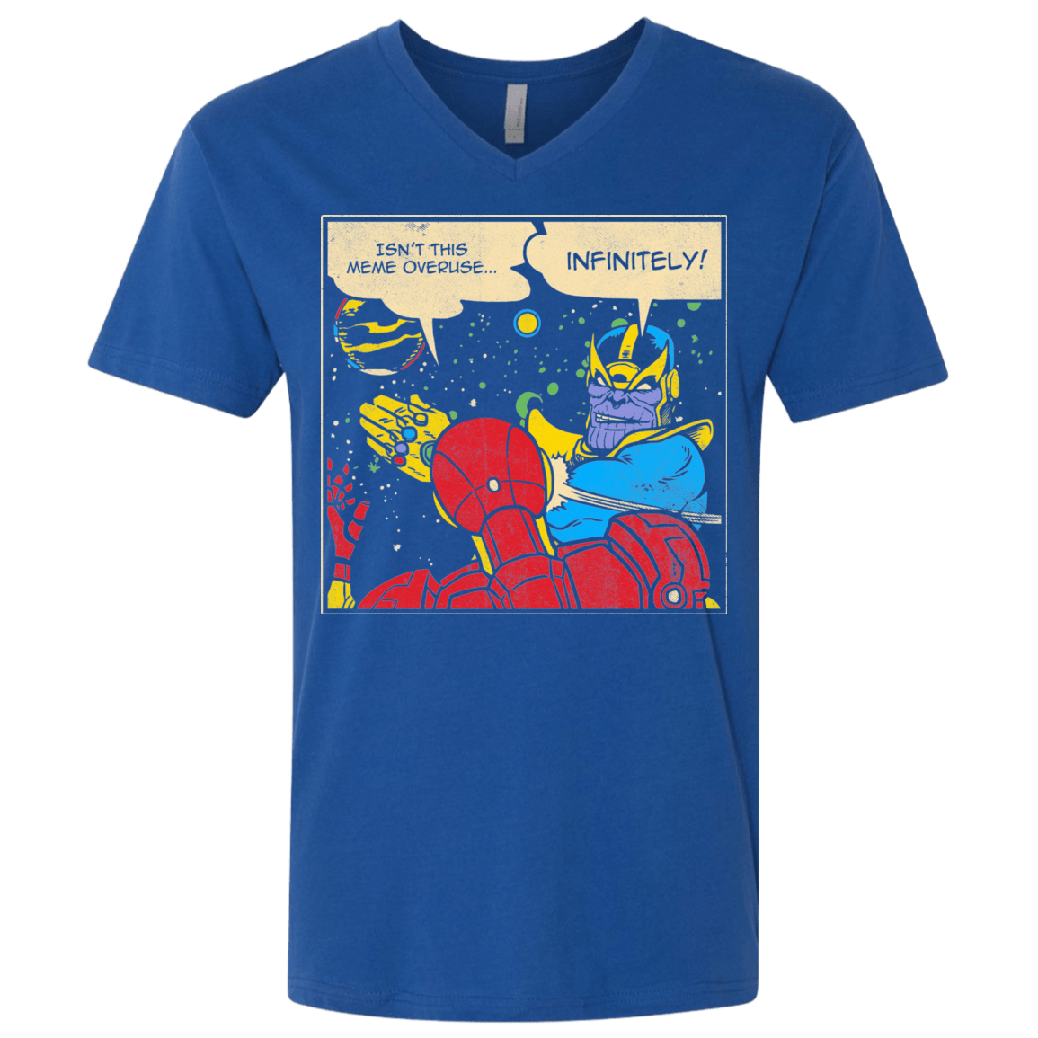 T-Shirts Royal / X-Small INFINITE SLAPS Men's Premium V-Neck