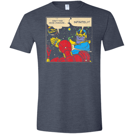 T-Shirts Heather Navy / S INFINITE SLAPS Men's Semi-Fitted Softstyle