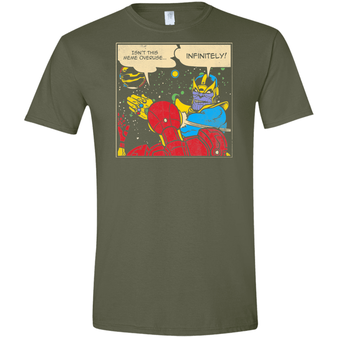 T-Shirts Military Green / S INFINITE SLAPS Men's Semi-Fitted Softstyle