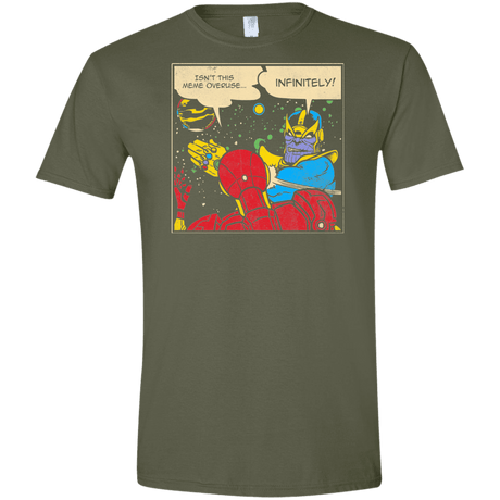 T-Shirts Military Green / S INFINITE SLAPS Men's Semi-Fitted Softstyle